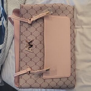 NWT - Anne Klein Sadie-L Satchel with Petal Accents - Lots of pockets